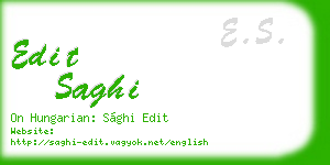 edit saghi business card